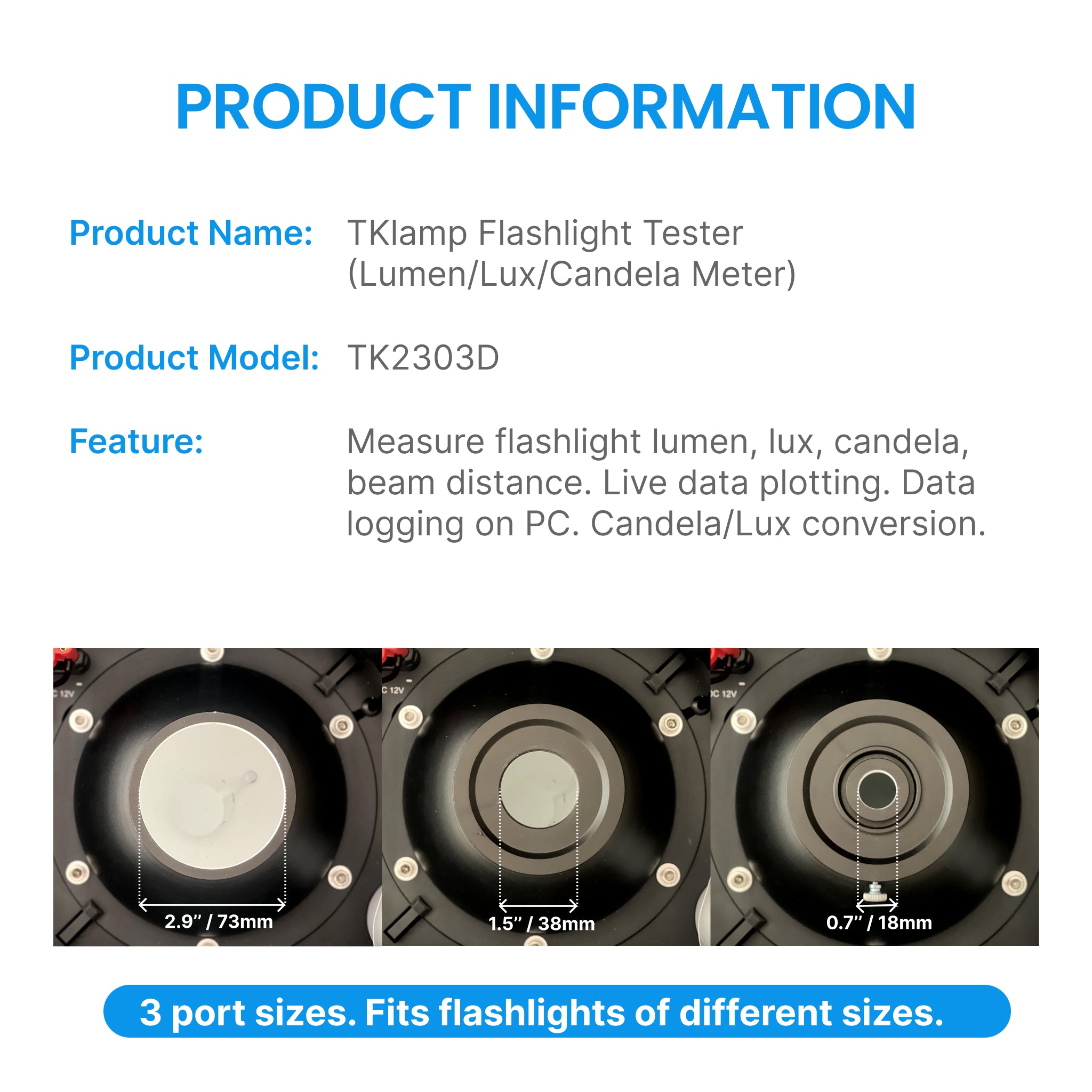 NEW] TK2303D Flashlight Tester